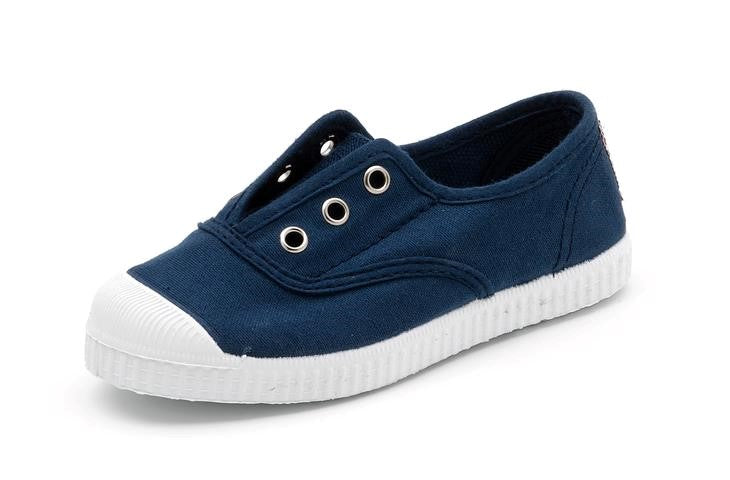 Cienta 70997.48 Navy Canvas Laceless Sneaker 22 M EU 6 M US Toddler