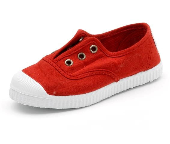 Cienta 70997.02 Red Canvas Laceless Sneaker