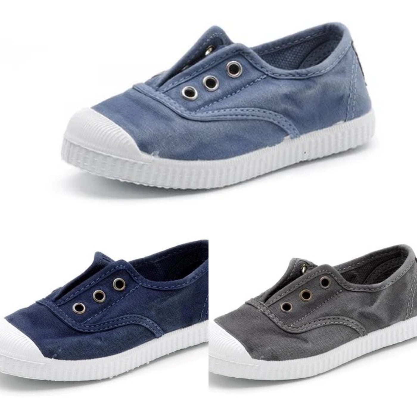 Mix and Match Pairs SUPER DEAL: 3 pairs of Slip Ons VARIOUS SIZES (21-34) AVAILABLE!