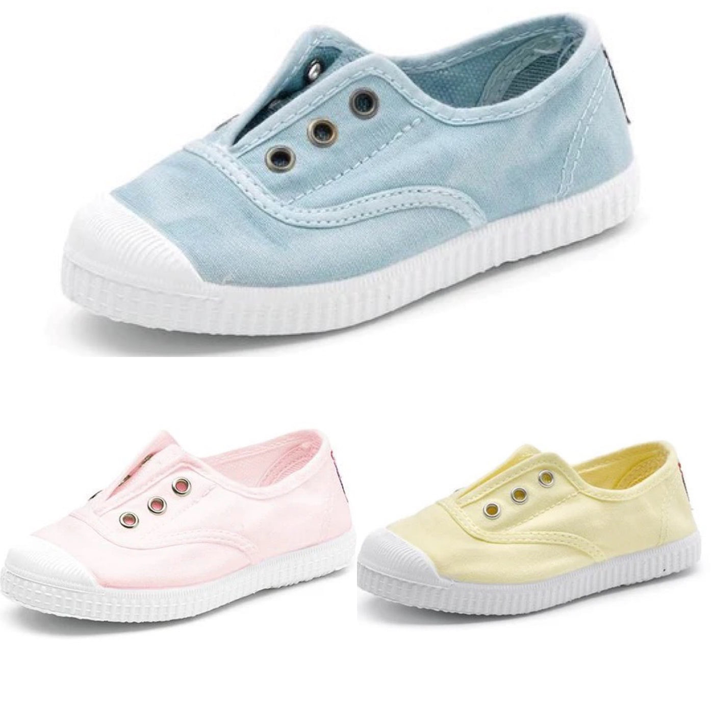 Mix and Match Pairs SUPER DEAL: 3 pairs of Slip Ons VARIOUS SIZES (21-34) AVAILABLE!