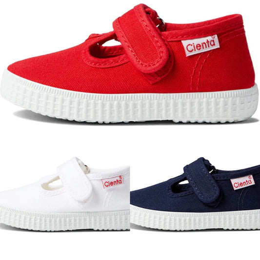Cienta Navy Velcro T-Strap main image 1
