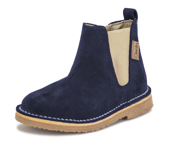 Cienta 1052065.77 Navy Suede Zipper Boot
