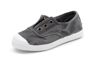 Cienta 70777.23 Washed Grey Canvas Laceless Sneaker