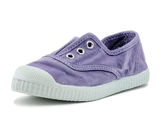 Cienta 70777.199 Washed Lilac Canvas Laceless Sneaker